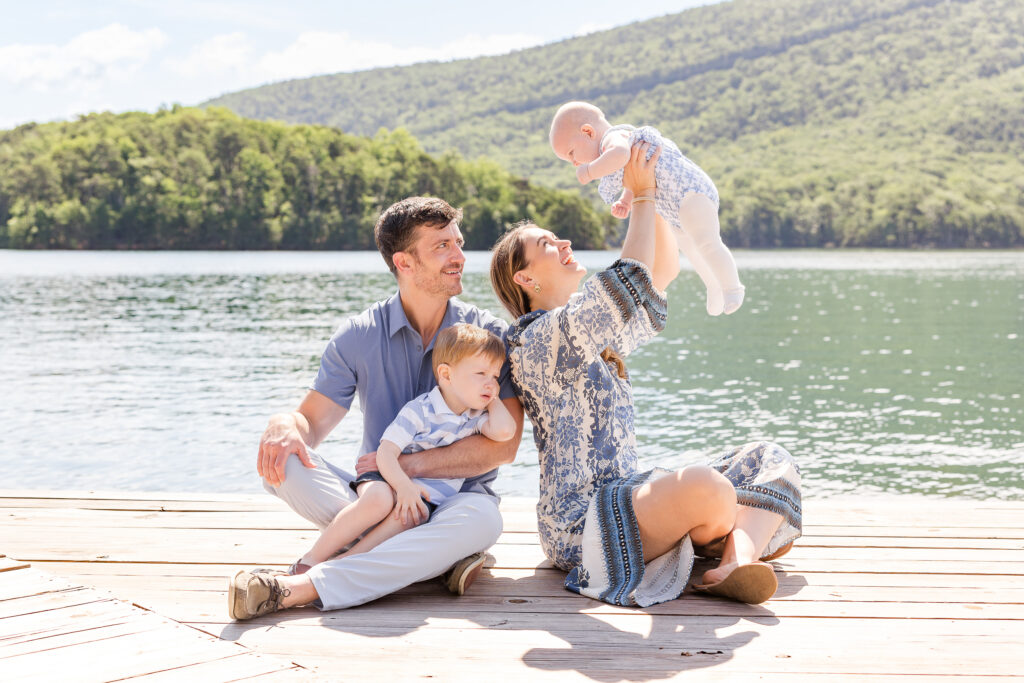 Smith Mountain Lake morning family session