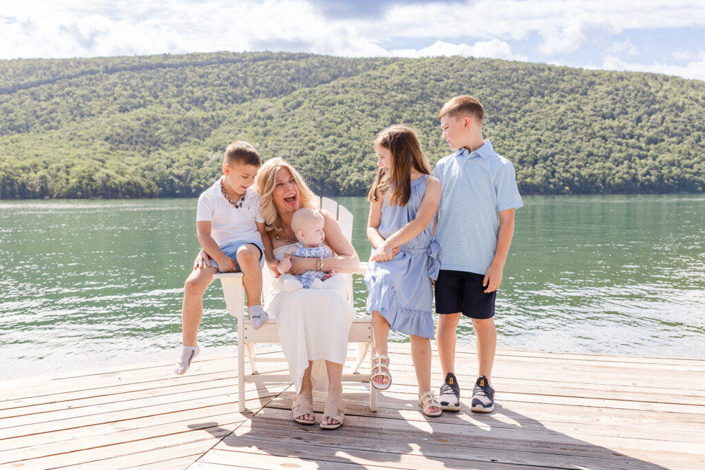 Fun family session at Smith Mountain Lake, VA